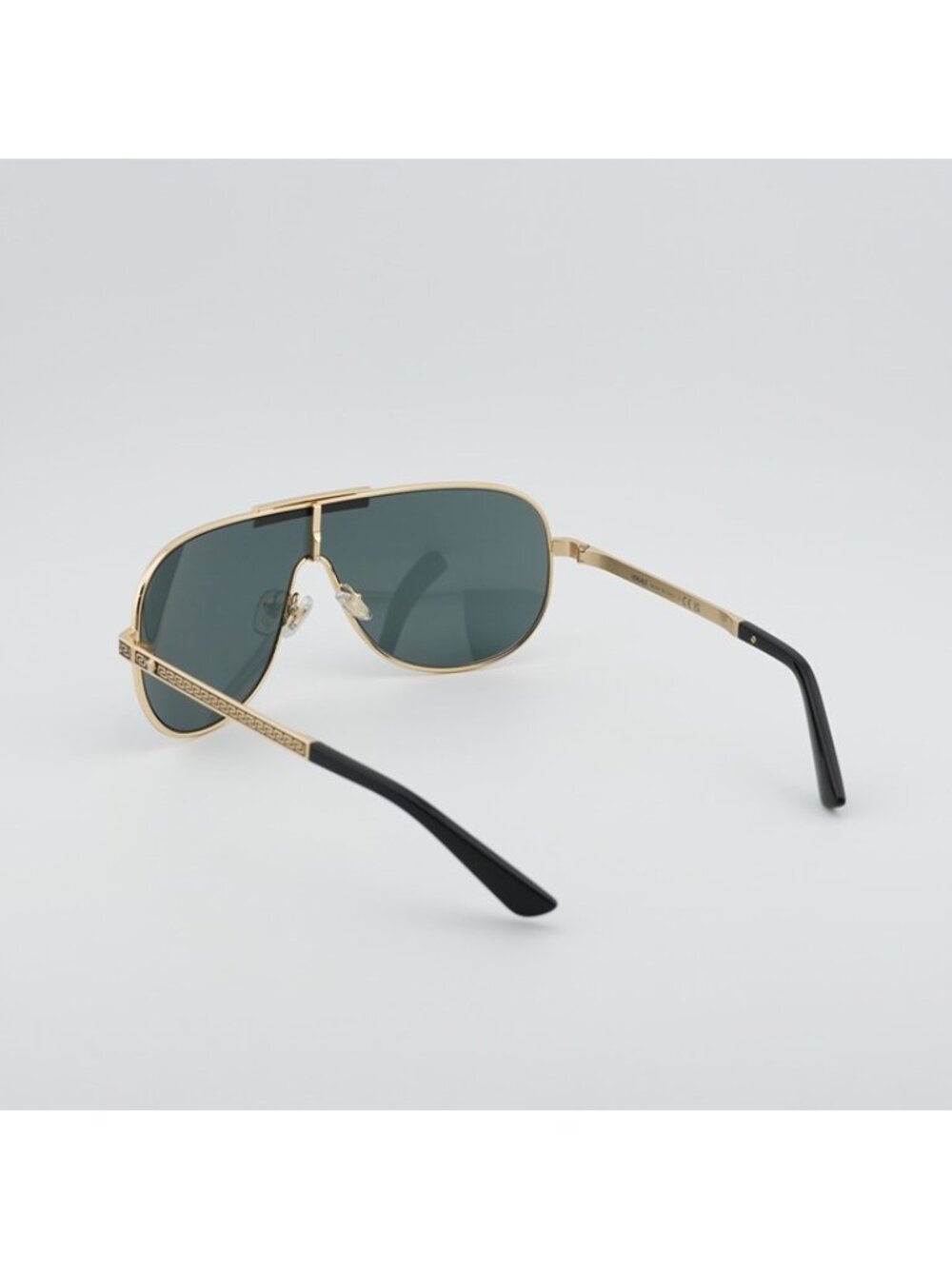 Versace VE2293 1002/87 Square Sunglasses - Gold Frame, Grey Lenses - Picture 9 of 10